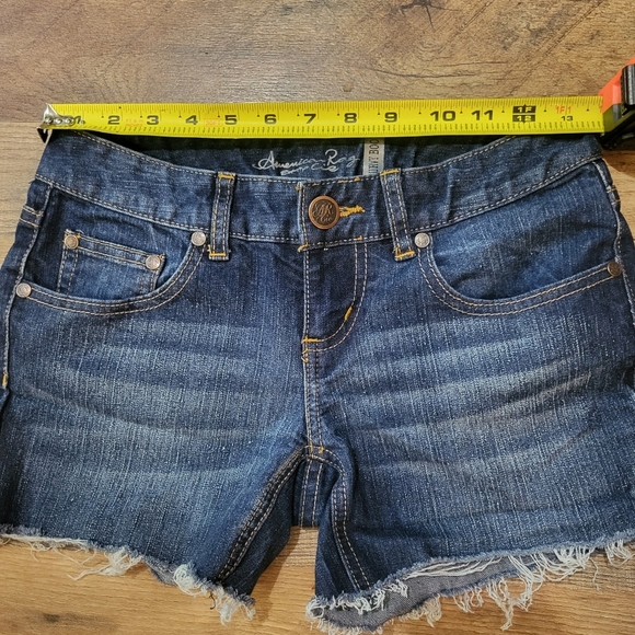 American Rag Women's Blue Denim Shorts Size 0 Reg - Picture 4 of 7